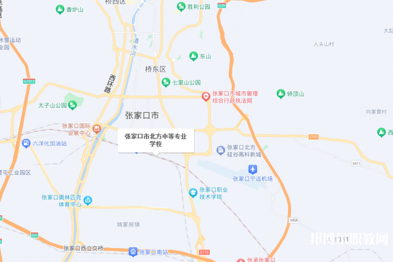 張家口市北方中等專業(yè)學(xué)校地址，乘車路線