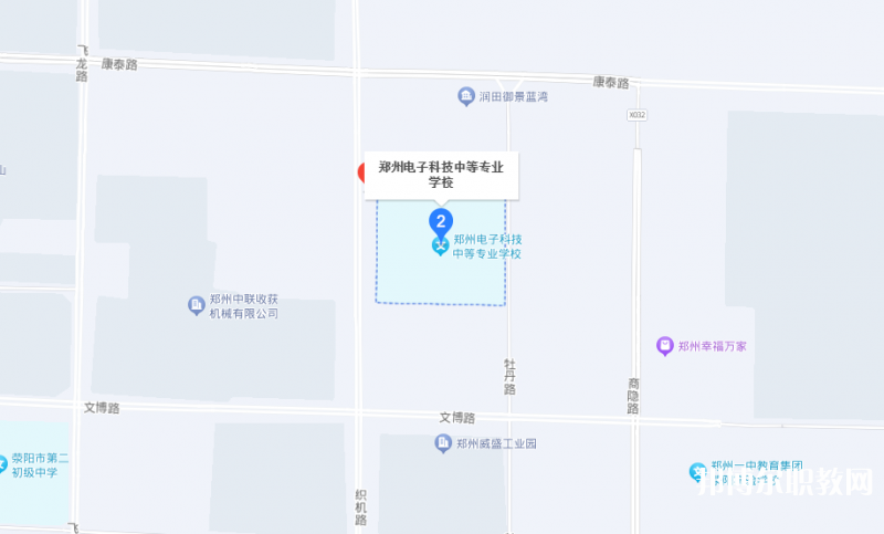 中牟電子科技中等專業學校地址，乘車路線