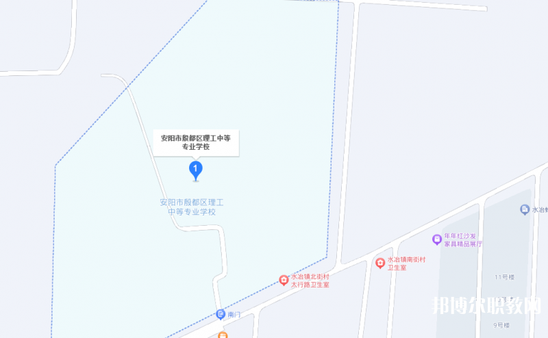 安陽市殷都區理工中等專業學校地址，乘車路線