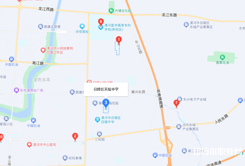 漯河市召陵區(qū)中等專業(yè)學(xué)校地址，乘車路線