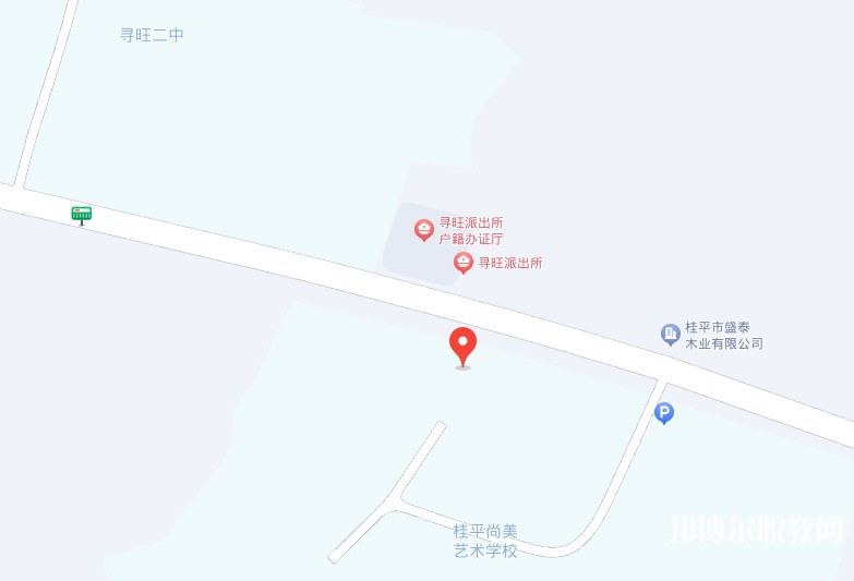 桂平尚美藝術學校地址，乘車路線