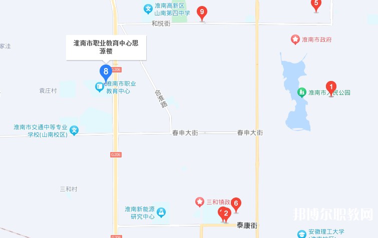 淮南經濟技術學校地址，乘車路線