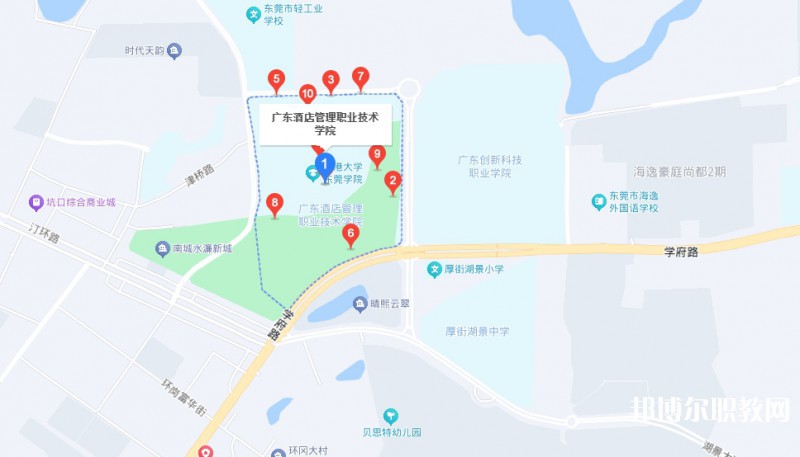 廣東酒店管理職業(yè)技術(shù)學(xué)院中職部地址，乘車路線